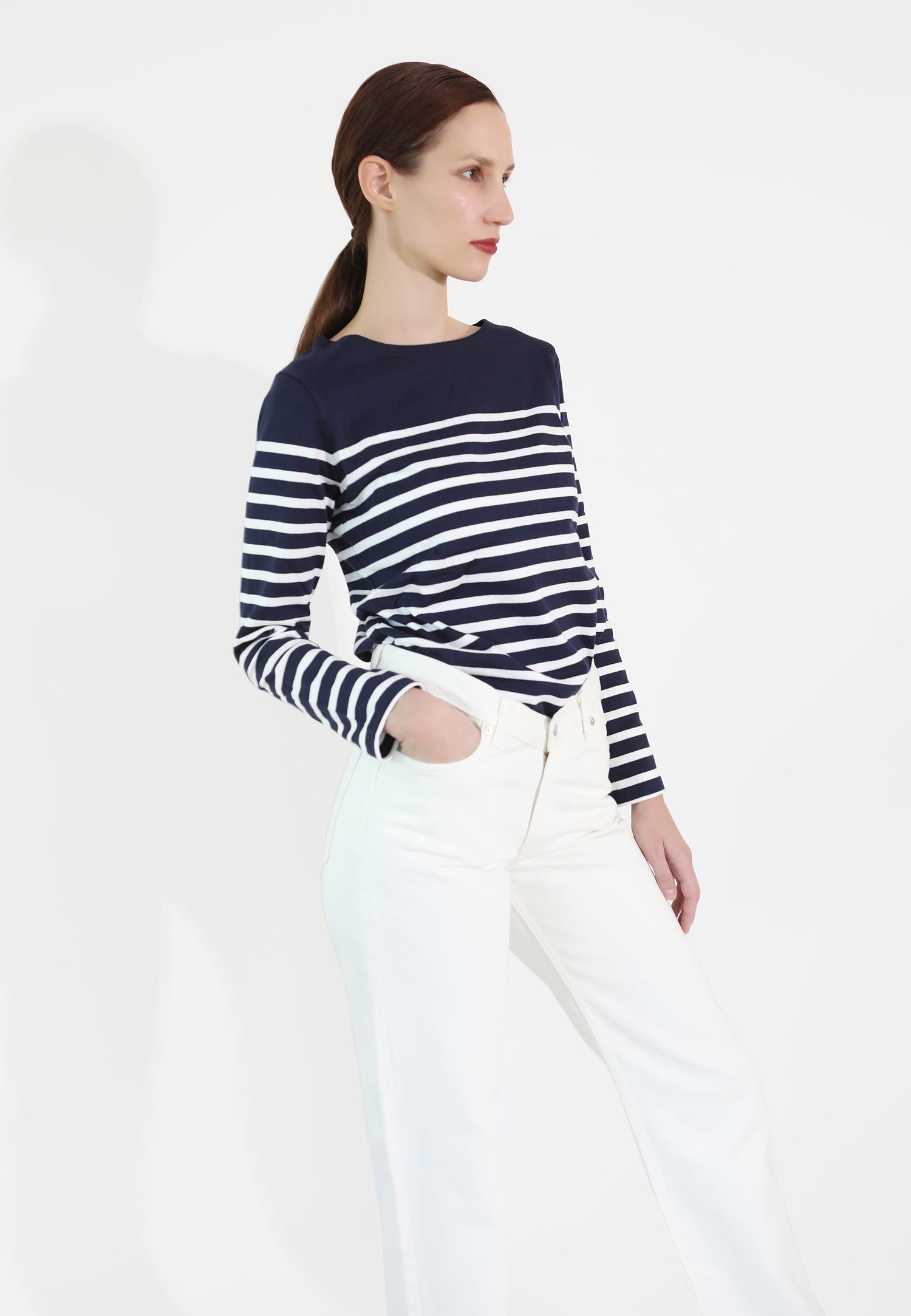 PRISÉ Switzerland Lancy Top - blue stripes